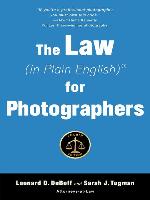 Title details for The Law (in Plain English) for Photographers by Leonard D. DuBoff - Available